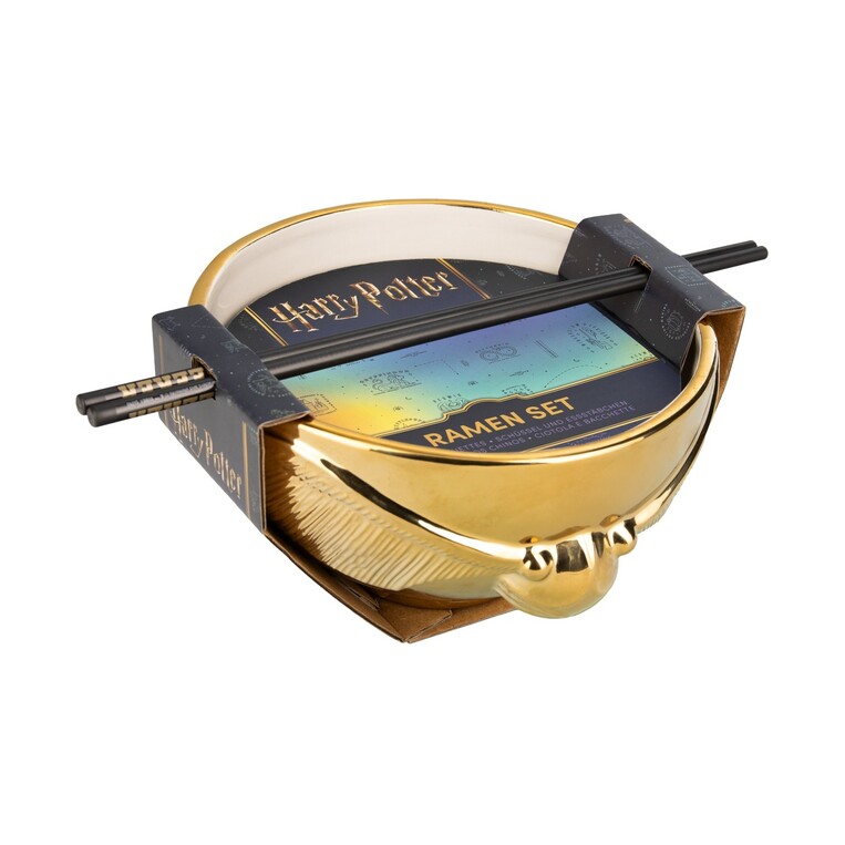 Harry Potter - Golden Snitch Ramen Bowl with Chopsticks - PP15893HP