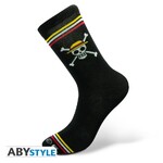 One Piece Socks Black Skull - ABYSOC006- One Size