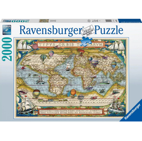 Ravensburger παζλ 2000 τεμ. Χάρτης Του Κόσμου - 05-16825
