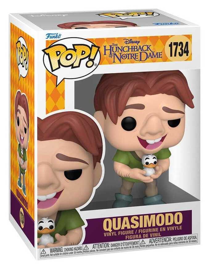 Funko Pop! Disney: The Hunchback of Notre Dame - Quasimodo (with Bird) #1734 Vinyl Figure