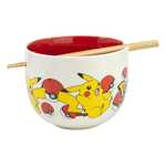 Pokémon Ramen Bowl with Chopsticks Face - STR1342