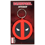 Marvel Comics Rubber Keychain Deadpool Symbol 6 cm - RK38555C