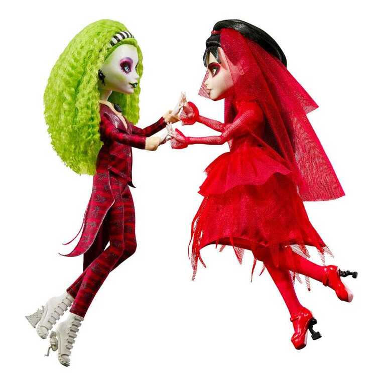 Monster High Skullector Beetlejuice And Lydia Collectible Dolls, Beetlejuice Beetlejuice 2-Pack - HYV96