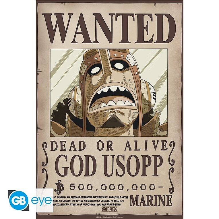 One Piece Poster Chibi 52x38 Wanted Usopp Wano - GBYDCO643