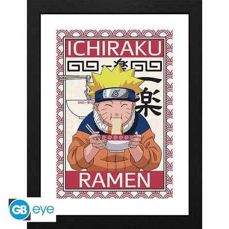 Naruto Wooden Framed Print Fsc Mix "Ichiraku Ramen" (30x40) - GBYDCO323