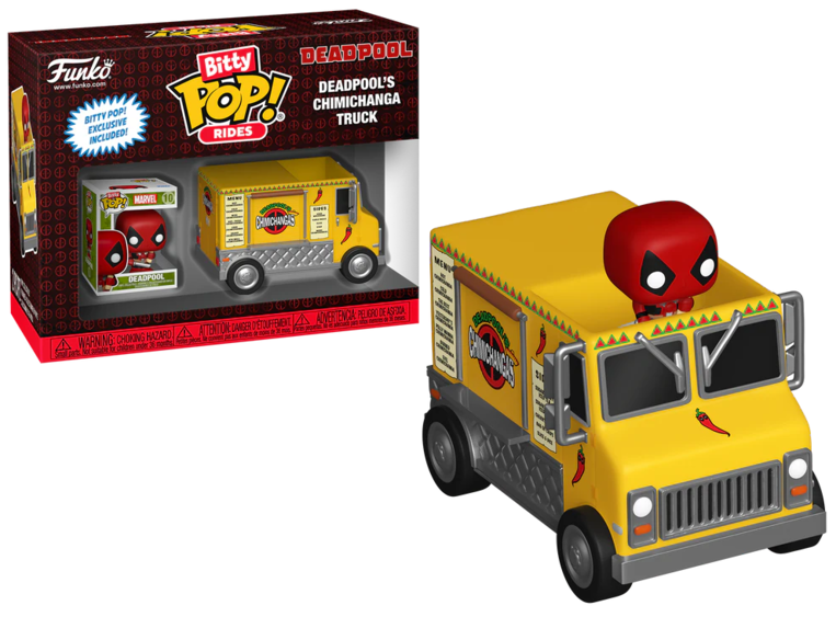 Funko Bitty POP! Rides: Marvel - Deadpool's Chimichanga Truck Figure