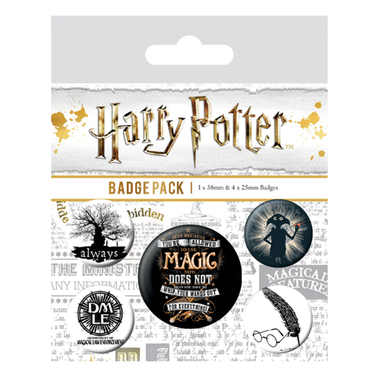 Harry Potter (Deathly Hallows Symbols) Badge Pack - BP80567