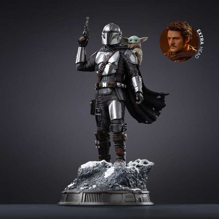 The Mandalorian & Grogu Art Scale Statue 1/10 The Mandalorian and Grogu 25 cm - IS33665