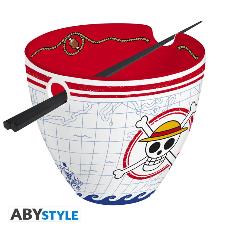 One Piece Ramen Bowl With Chopsticks "Monkey D. Luffy" - ABYBOL081
