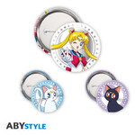Sailor Moon Badge Pack Sailor Moon, Luna & Artemis - ABYACC576