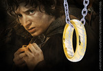 Lord of the Rings The One Ring Gold Plated Sterling Silver Necklace – NN9269