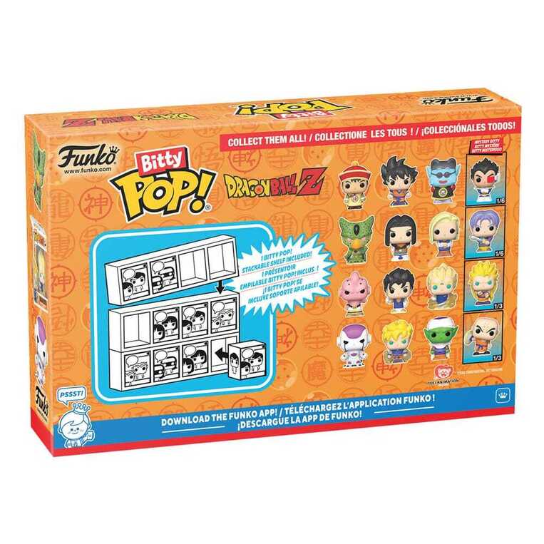 Funko Bitty POP! Dragon Ball - Cell, Android 17, Android 18 & Chase Mystery 4-Pack Figures
