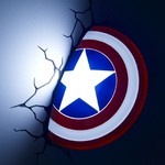 Marvel 3D LED Light Captain America Shield -3DL49463