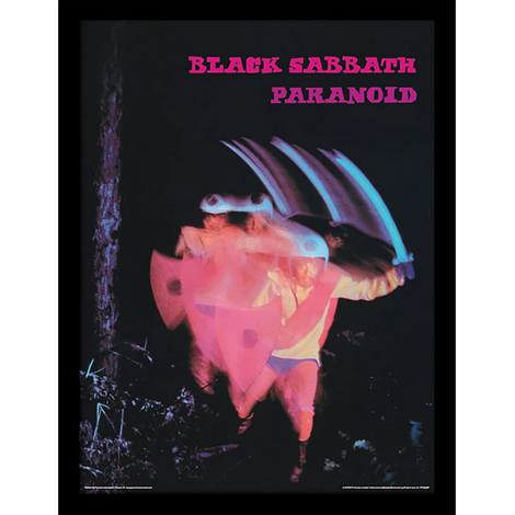 Black Sabbath (Paranoid) Wooden Framed Print (30x40) - FP12361P