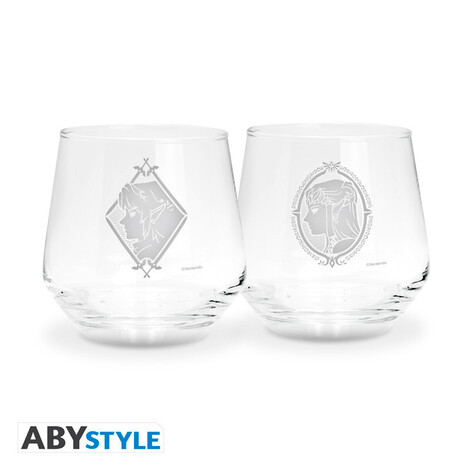 The Legend Of Zelda 2 Glass Set Zelda & Link - ABYVER309 