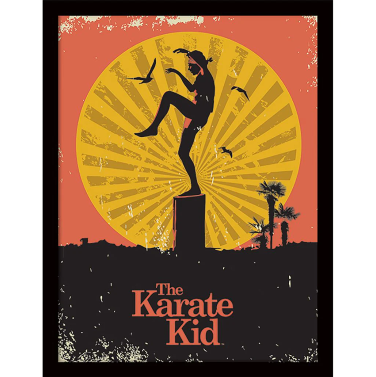 Karate Kid (Sunset) Wooden Framed Print (30x40) - FP13064P