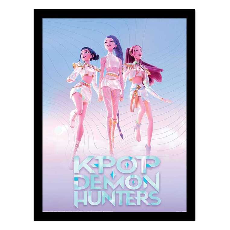 KPop Demon Hunters Collector Print Framed Poster Trio - FP2510434