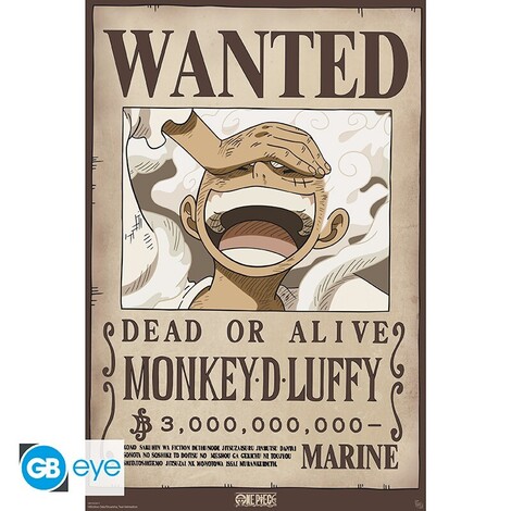 One Piece Poster Maxi 91.5x61 - Wanted Luffy Wano - GBYDCO617