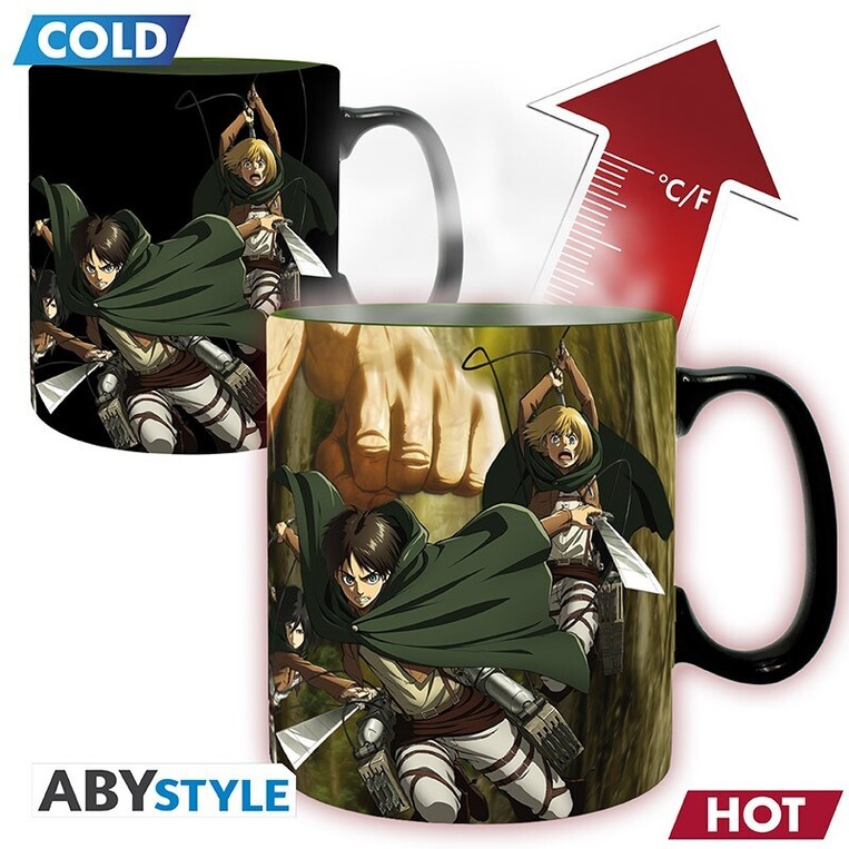 Attack on Titan - Mug HeatChange -460ml (ceramic) - Titan Eren - ABYMUGA436