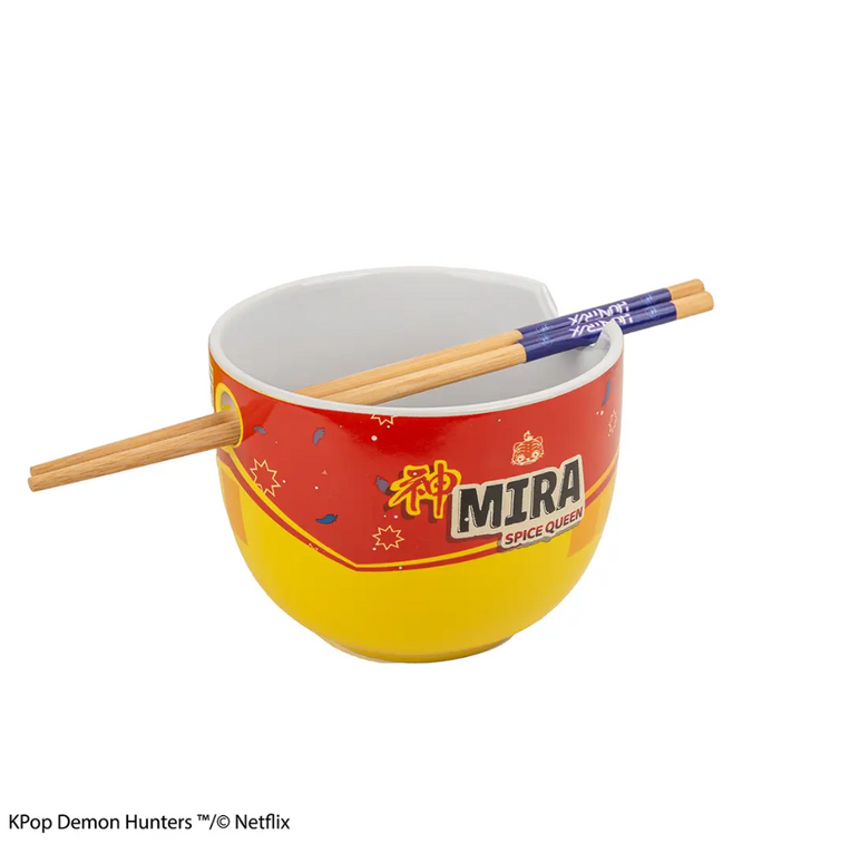Kpop Demon Hunters Ramen Bowl with Chopsticks Mira Spice Queen - CR4421