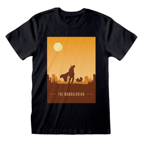 Star Wars The Mandalorian T-Shirt Retro Poster - MAN00824TSB