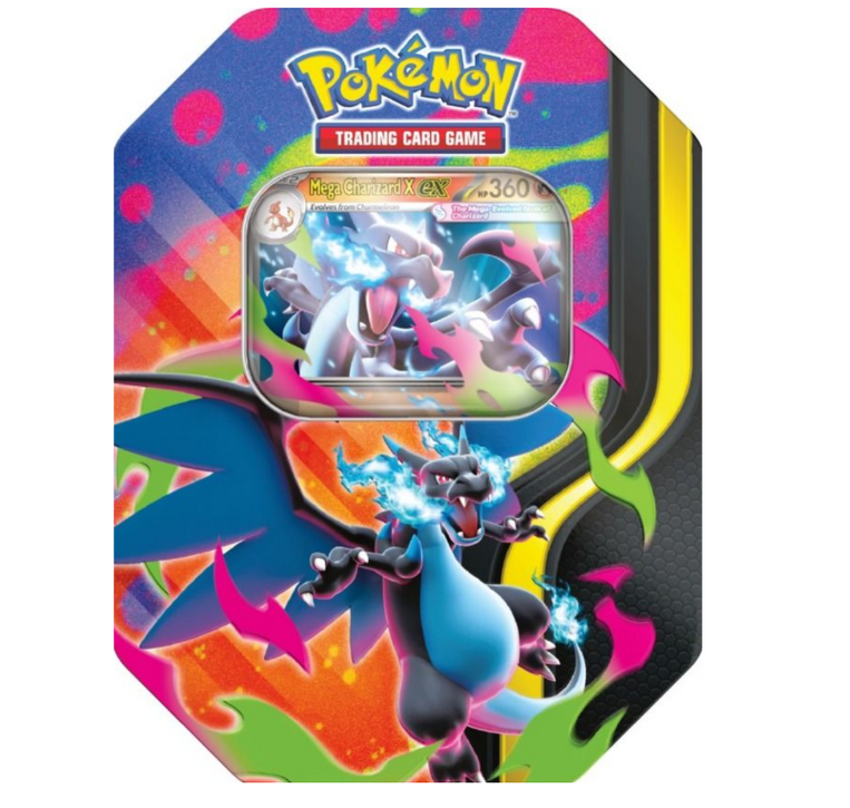 Pokémon TCG Mega Evolution: Ascended Heroes – Mega Charizard X ex Tin - POK103001