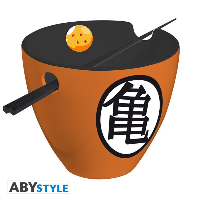 Dragon Ball Ramen Bowl with chopsticks Goku symbols - ABYBOL082