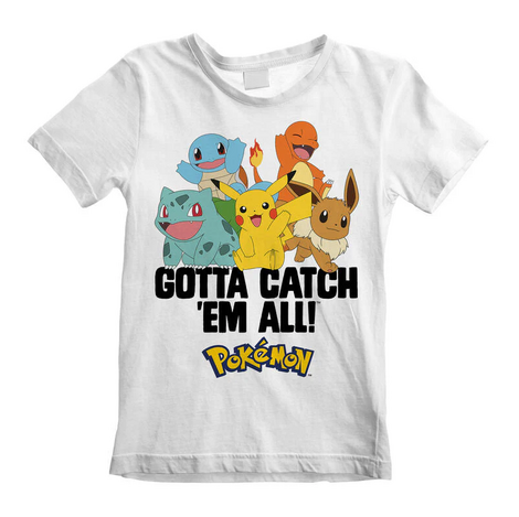 Pokemon Gotta Catch Em All White Kids T-Shirt - POK00625TKW