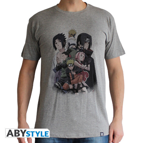 Naruto Shippuden Unisex Sport Grey Tshirt - ABYTEX355