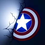 Marvel 3D LED Light Captain America Shield -3DL49463