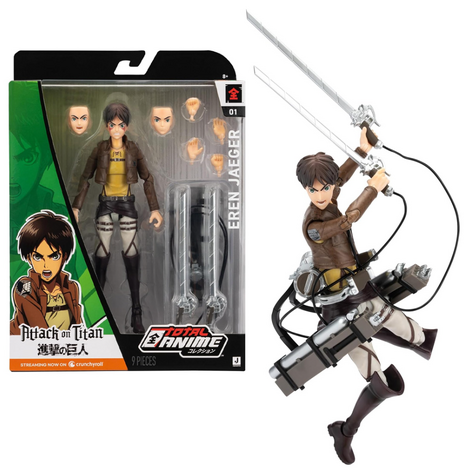 Attack on Titan Total Anime - Eren Jaeger Action Figure (16cm) - KAZ0006