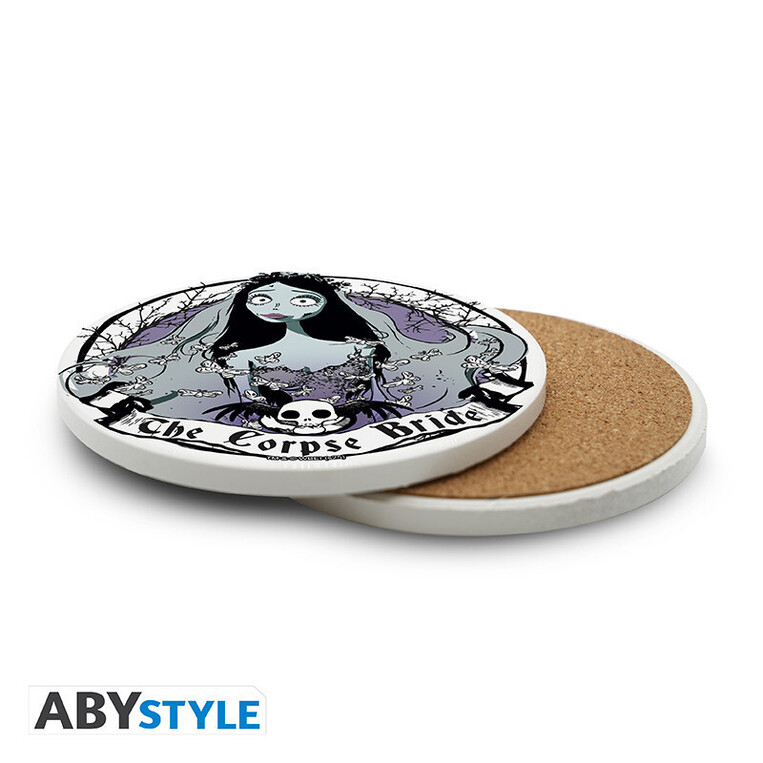 Corpse Bride Ceramic Coasters "Emily" - ABYCOS025