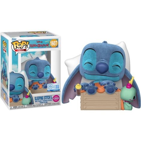 Funko POP! Disney: Lilo & Stitch - Sleeping Stitch in Box (Flocked) #1607 (Exclusive Figure)