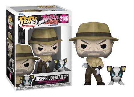 Funko POP! JoJo's Bizarre Adventure - Joseph Joestar & Iggy #2146 Figure 