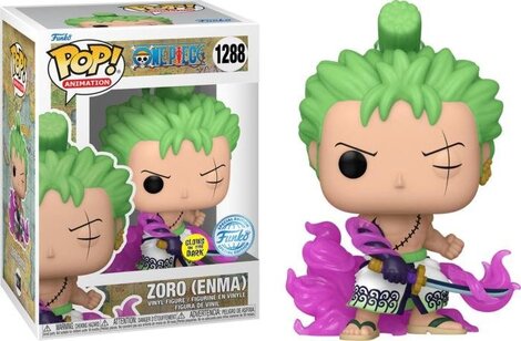 Funko POP! One Piece - Zoro with Enma (GITD) #1288 (Exclusive) Figure