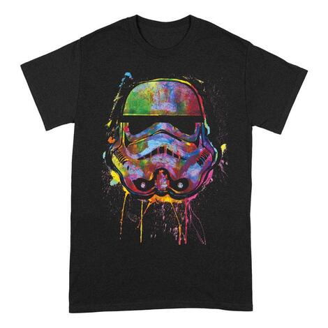 Star Wars T-Shirt Paint Splats Helmet - PCMTS1066STW