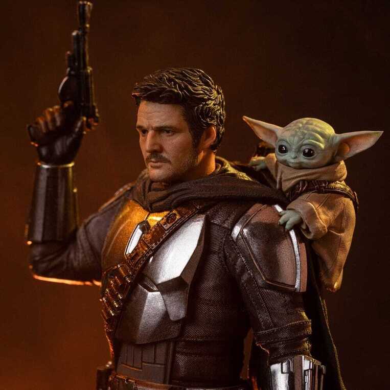 The Mandalorian & Grogu Art Scale Statue 1/10 The Mandalorian and Grogu 25 cm - IS33665
