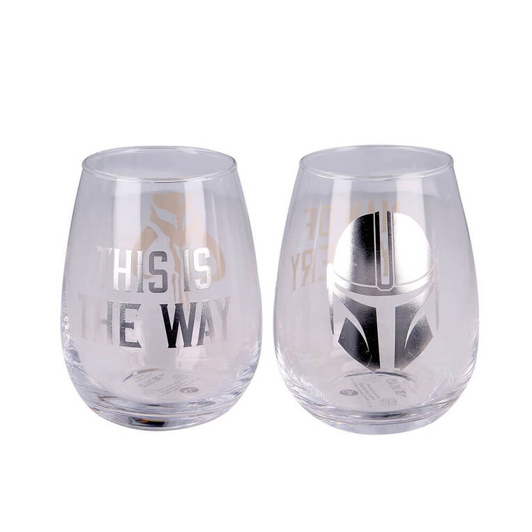 The Child Mandalorian 2 Pcs 510 ml Crystal Glass Set - ST04866