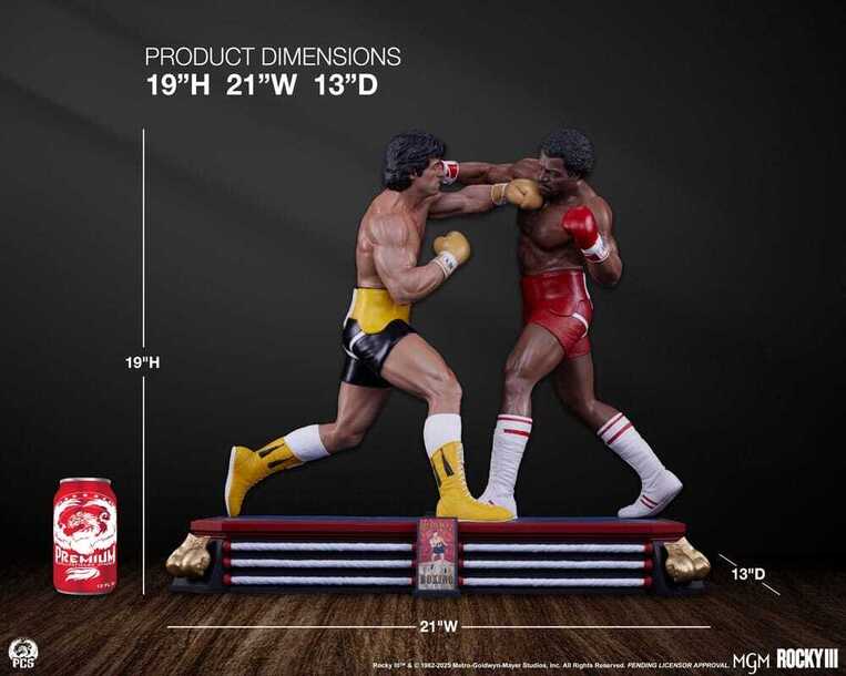Rocky III Diorama 1/4 Statue Rocky Balboa & Apollo Creed 48 cm - PCSROCKYIIIDIO14