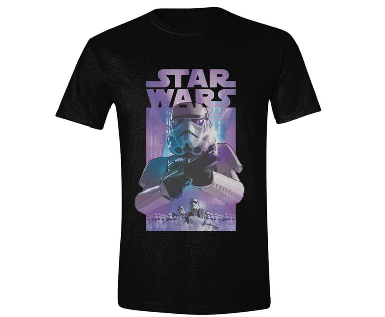 Star Wars Stormtrooper Poster Black T-Shirt - TS2141STW- S