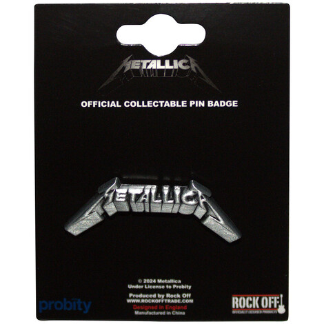 Metallica Pin Badge: 3D Logo - METPIN07