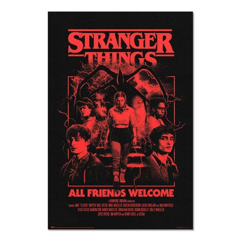 Stranger Things All Friends Welcome Poster - GPE5958