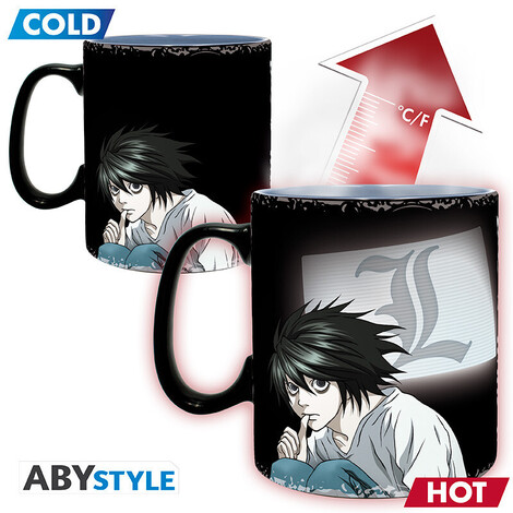 Death Note - Mug Heat Change - 460 ml - Kira & L - ABYMUGA477 