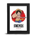 One Piece - Black Kraft Frame - Asian Art - Luffy - TGGKRA037