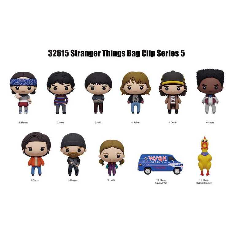 Stranger Things 3D Foam Bag Clips Series 5 - MNGM32615