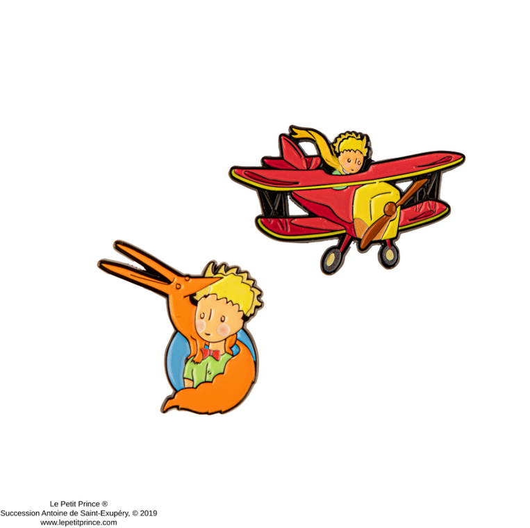 The Little Prince Set of 2 pins Aviator’s adventure - CR3246