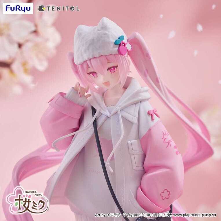 Hatsune Miku Tenitol PVC Statue Sakura Miku Cool style [petit] 19 cm - FRYU40747
