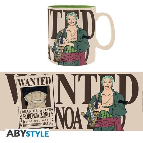 One Piece - Mug - 460 ml (ceramic) - Zoro & Wanted - ABYMUGA453
