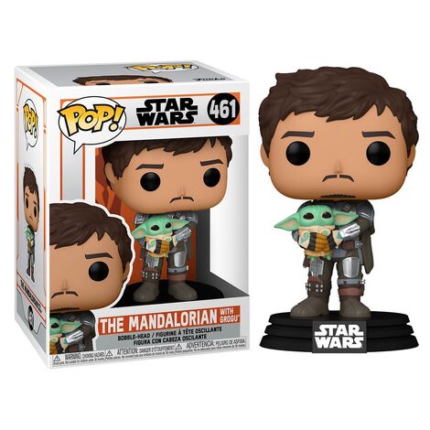 Funko Pop! Star Wars The Mandalorian - Mando Holding Child #461