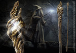 Lord of the Rings (The Hobbit) GANDALF Illuminating Staff  - NN1247